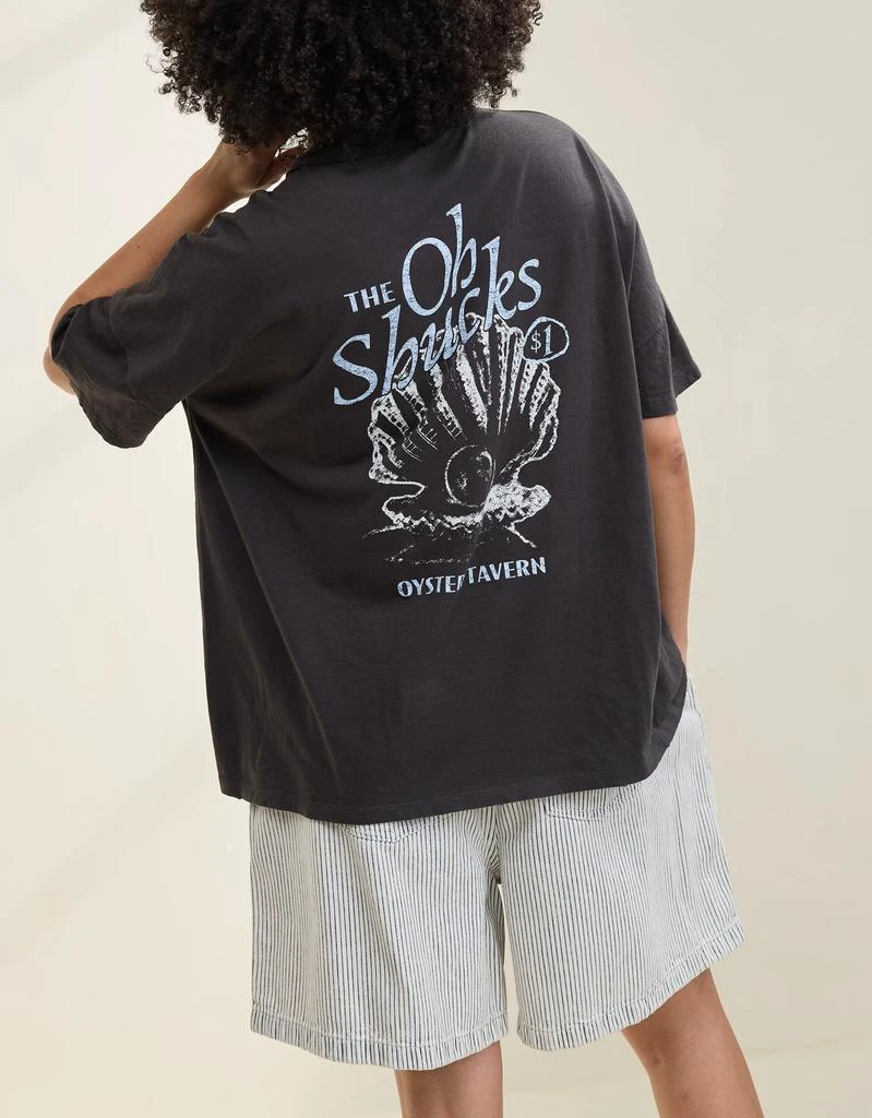 Aerie Aerie Oversized Crew Boyfriend T-Shirt 1