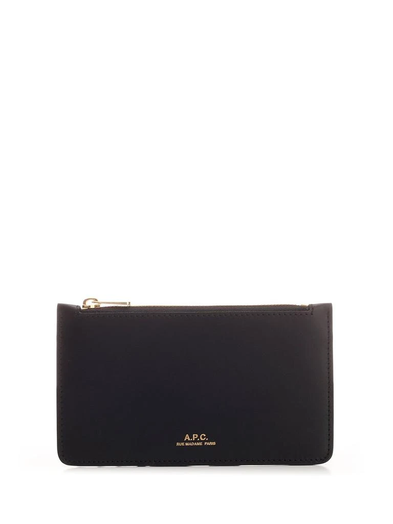 A.P.C. A.P.C. Willow Logo Embossed Card Holder 1