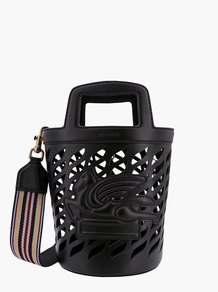 ETRO Perforated leather bucket bag  with shoulder strap