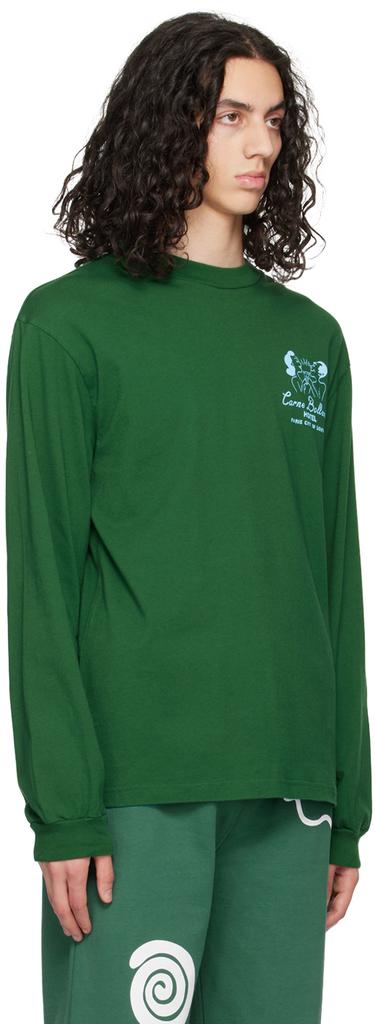 Carne Bollente Green 'The Carne Love Hotel' Long Sleeve T-Shirt