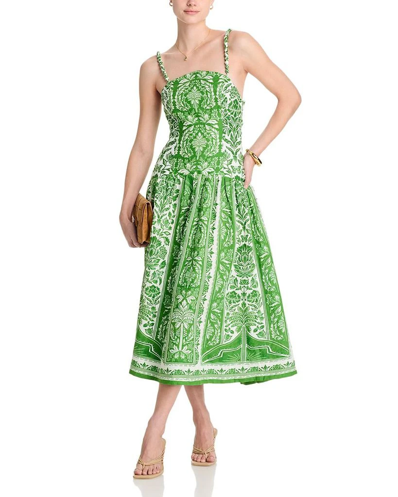 Farm Rio Delicate Tapestry Midi Dress 3