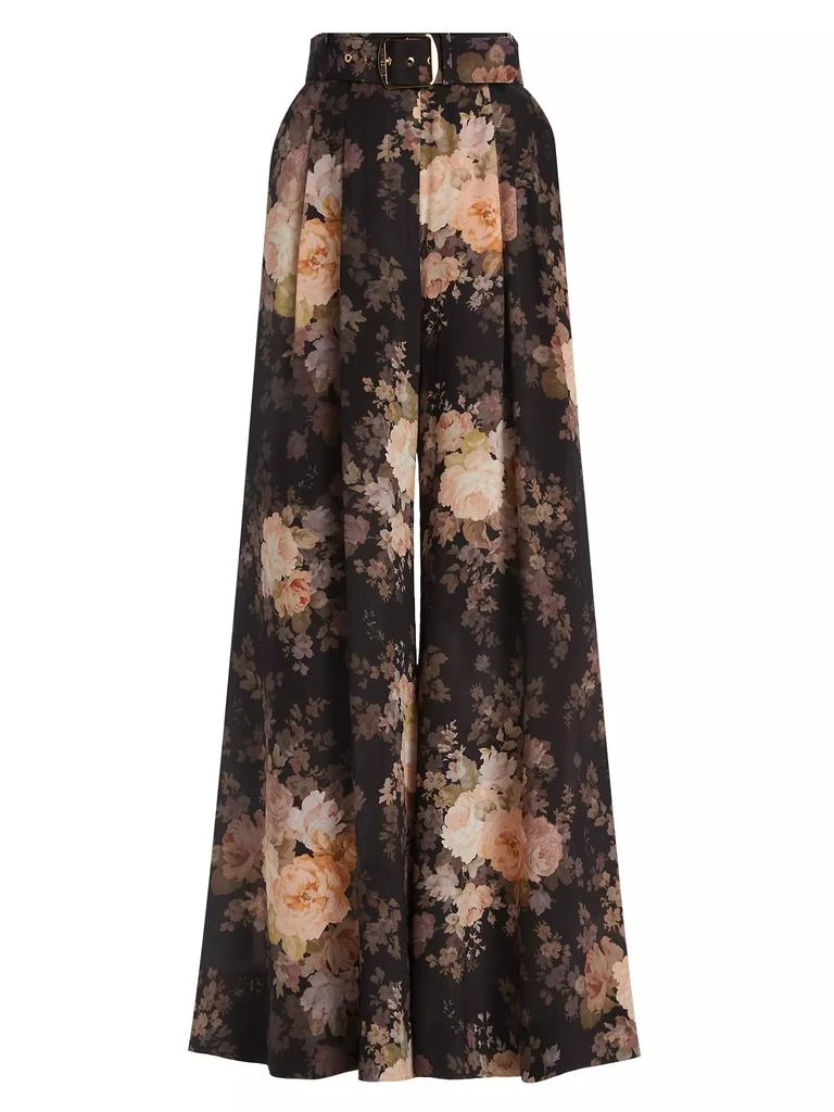 Zimmermann Floral Silk Wide-Leg Pants 1
