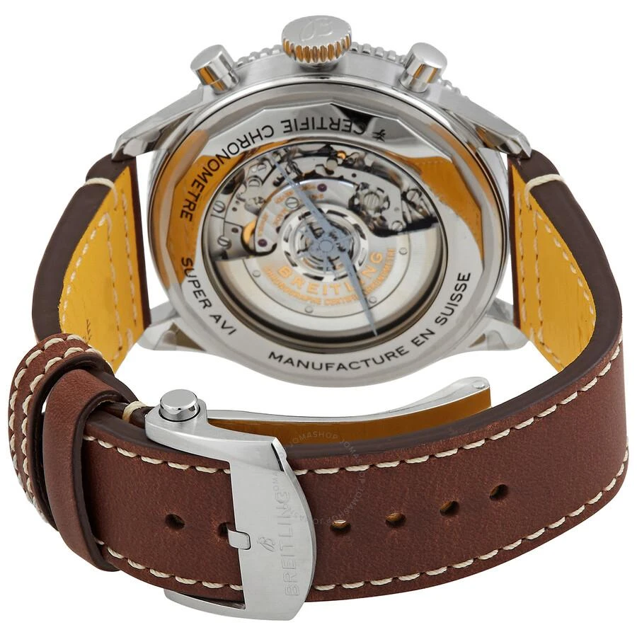 BREITLING Super AVI Chronograph Automatic Chronometer Green Dial Men's Watch AB04452A1L1X1 3