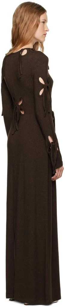 J.Kim Brown Petal Maxi Dress 3