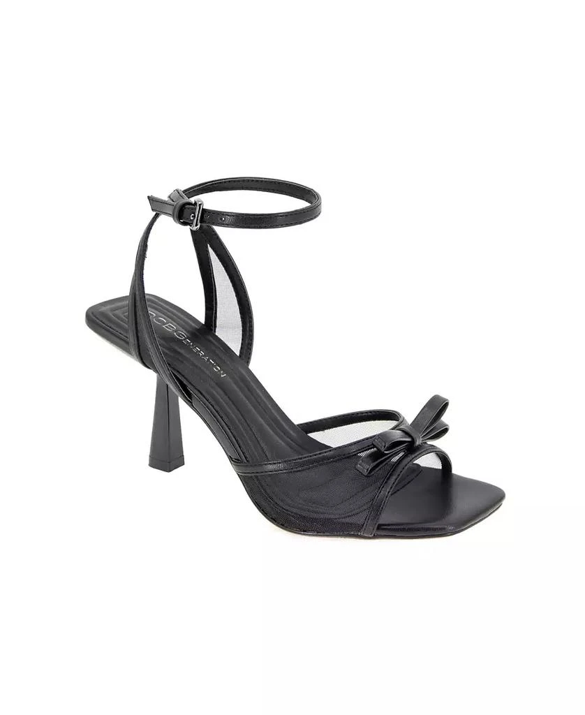 BCBG Women's Rino Two-Piece Buckle Dress Sandals 1