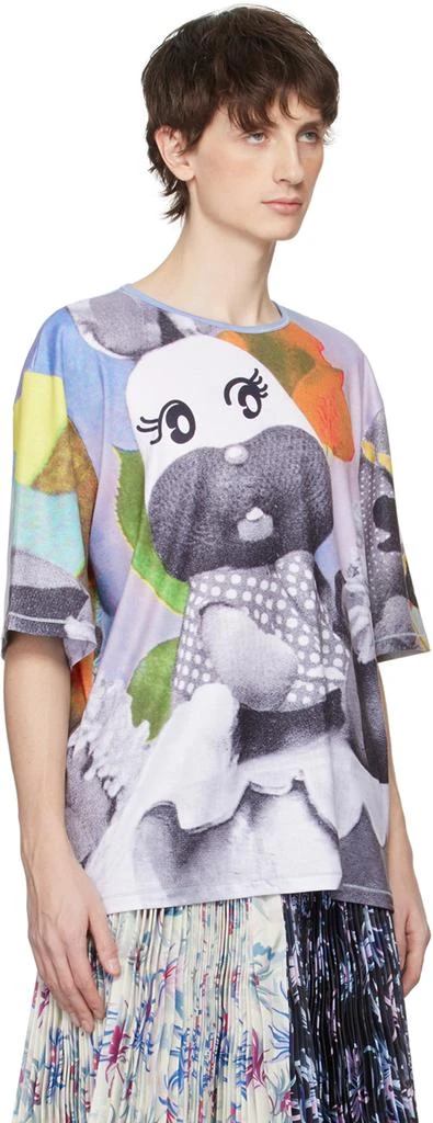 CHOPOVA LOWENA Multicolor Bunny Collage T-Shirt 4
