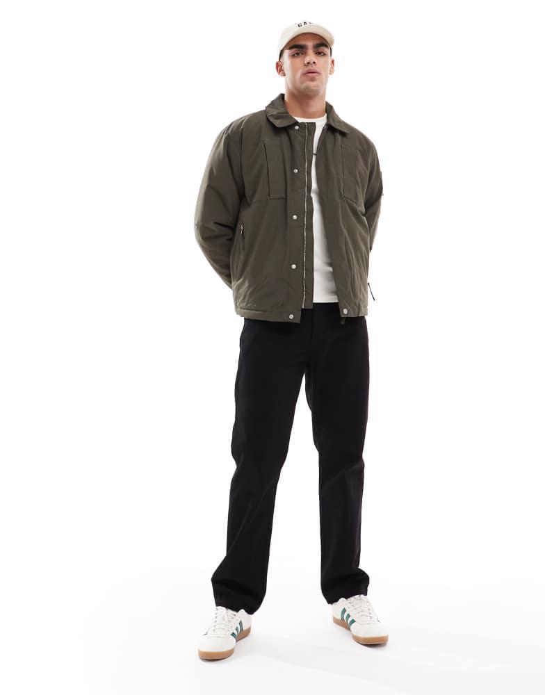 River Island River Island padded utility jacket in khaki