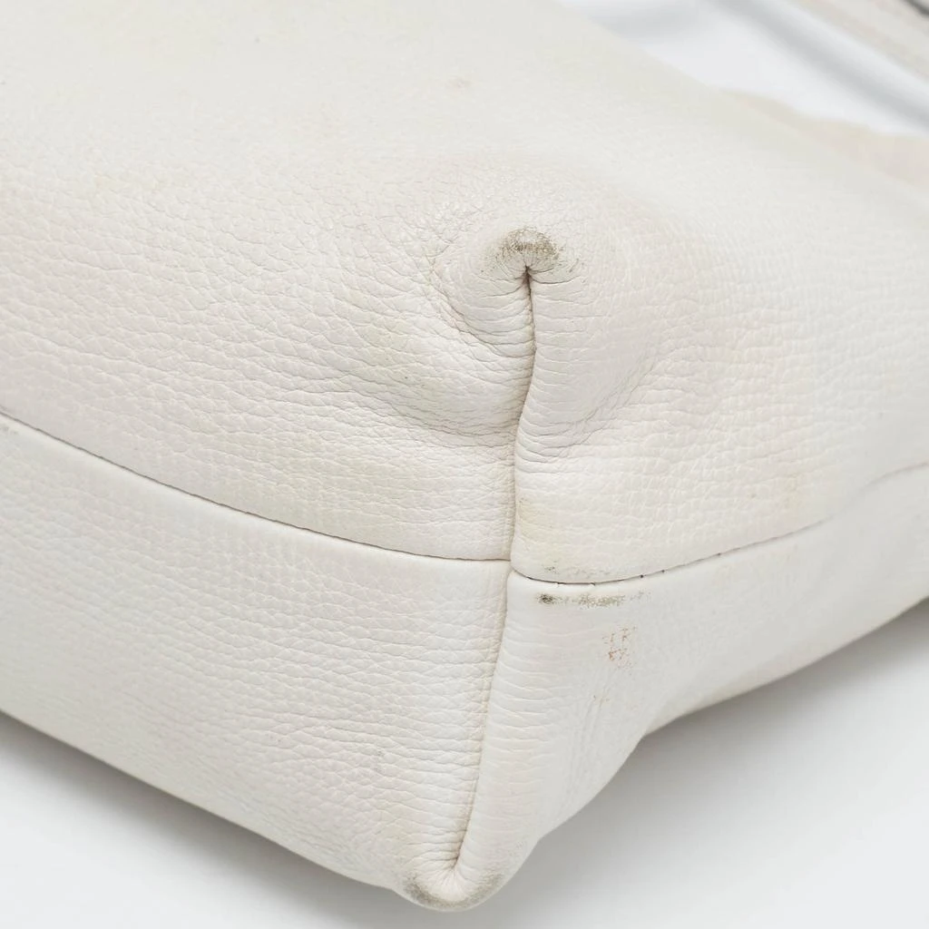 Burberry Burberry White/Beige Leather and House Check Canvas Little Crush Crossbody Bag 18