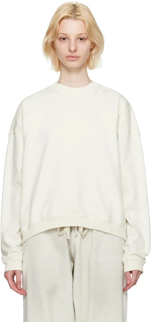 GUESS USA White Crewneck Sweatshirt 1
