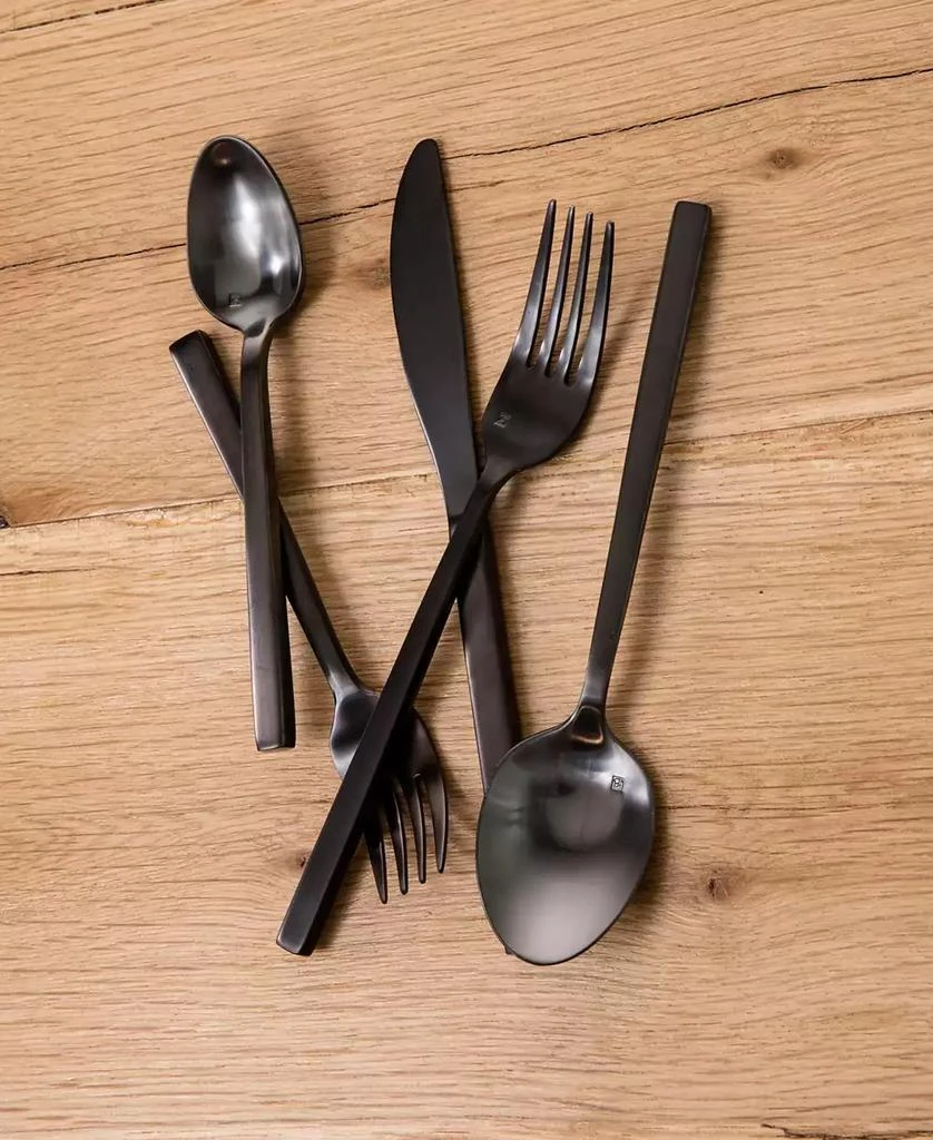 Fortessa Arezzo Brushed Black 5pc Place Setting 2