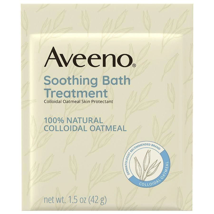 Aveeno Soothing Bath Soak For Eczema, Natural Colloidal Oatmeal Single Use Packets 2