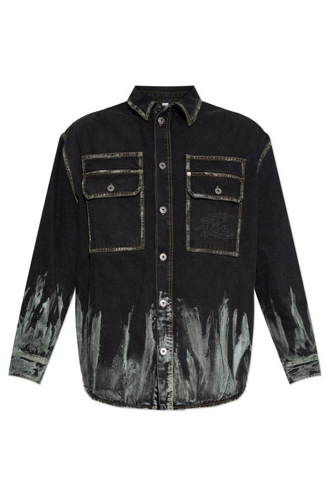 Off-White Off-White Oversized Button-Up Denim Jacket