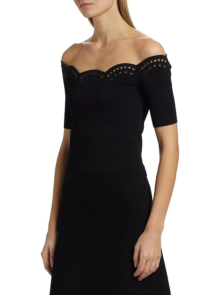 Altuzarra Posy Eyelet-Trim Off-The-Shoulder Top 4