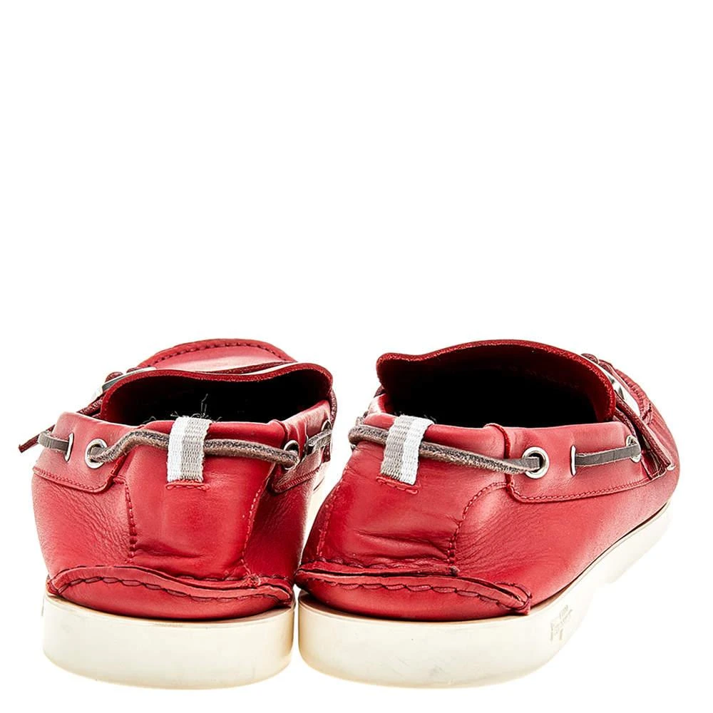 Salvatore Ferragamo Salvatore Ferragamo Red Leather Slip On Loafers Size 46 5