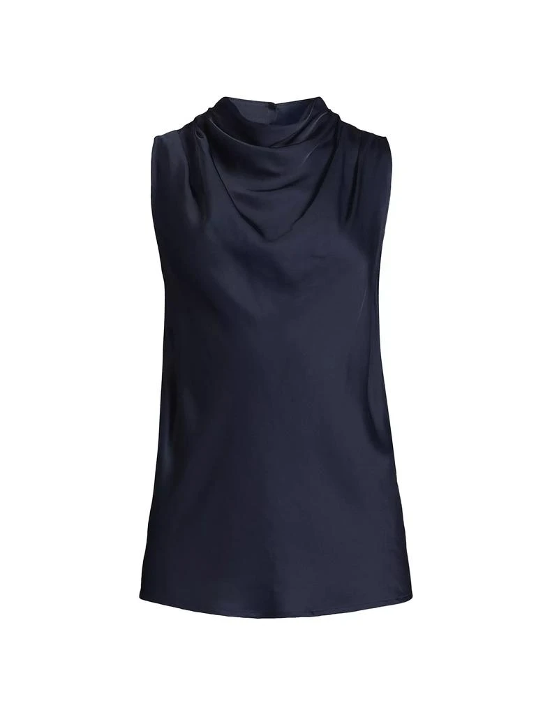 Rue Sophie Mika Satin Cowlneck Sleeveless Top 1