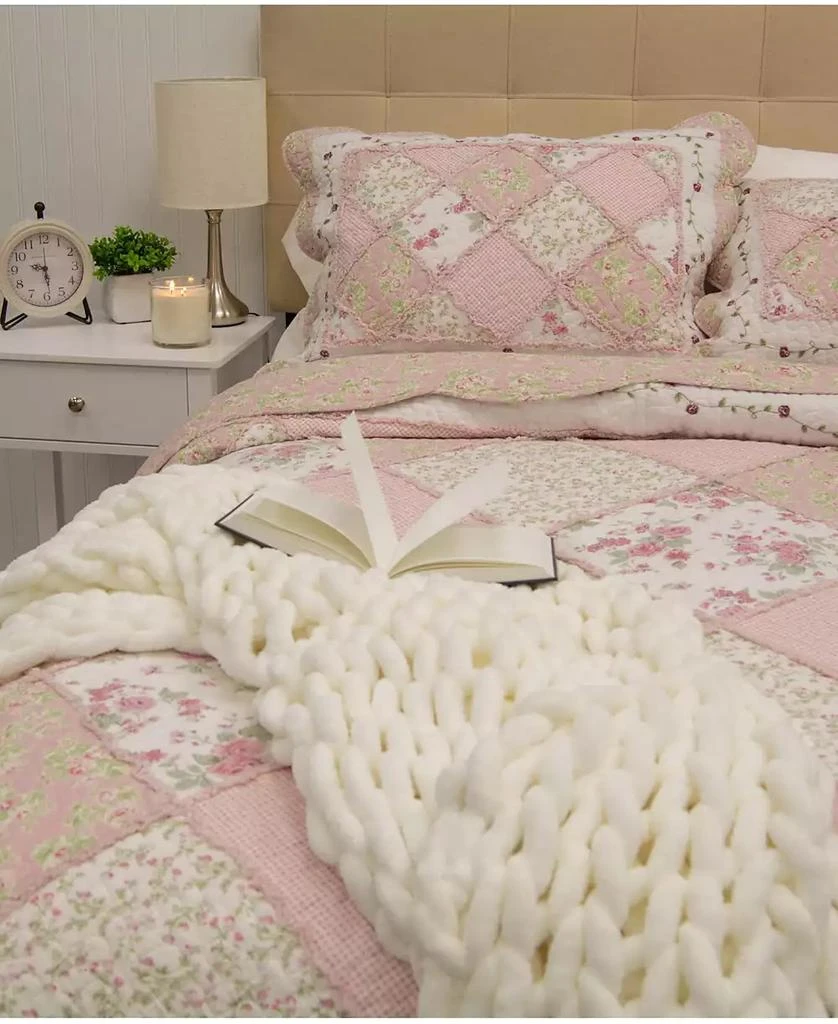 Donna Sharp Strawberry Garden 3 Piece Cotton Quilt Set 4
