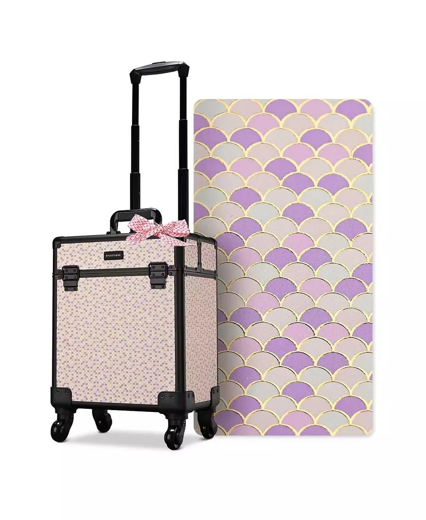 Byootique Cosmetology Case on Wheels Cosmetic Trolley Travel Art Deco Tyrian 1