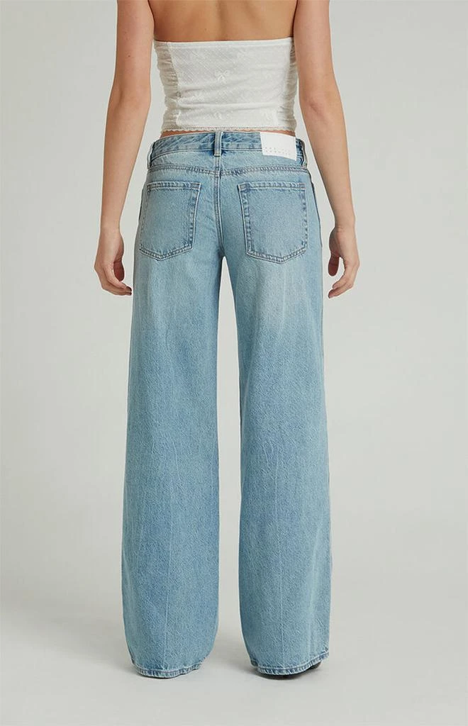 PacSun Casey Low Rise Baggy Jeans Ripped Indigo 6