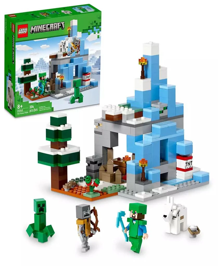 LEGO Minecraft The Frozen Peaks 21243 Toy Building Set with Steve, Creeper, Stray and Goat Figures 1