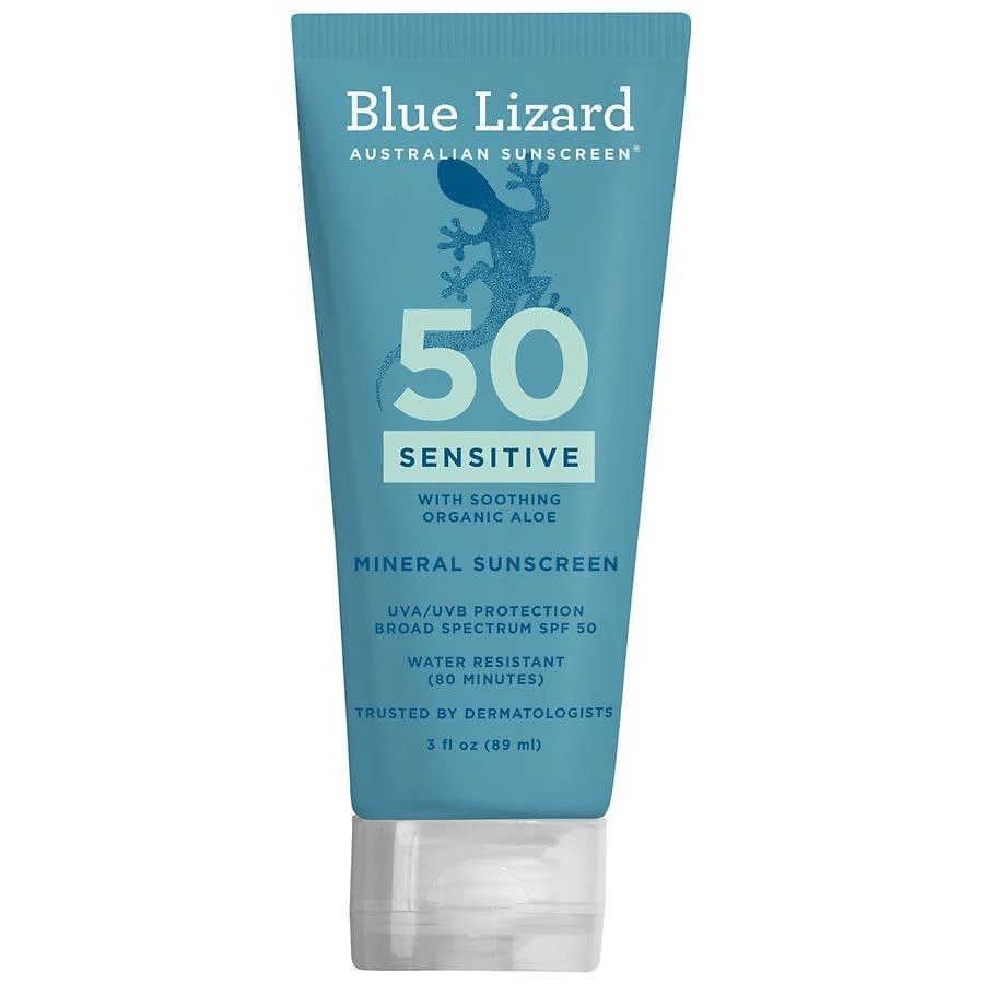 Blue Lizard Sensitive Sunscreen Tube, SPF 50