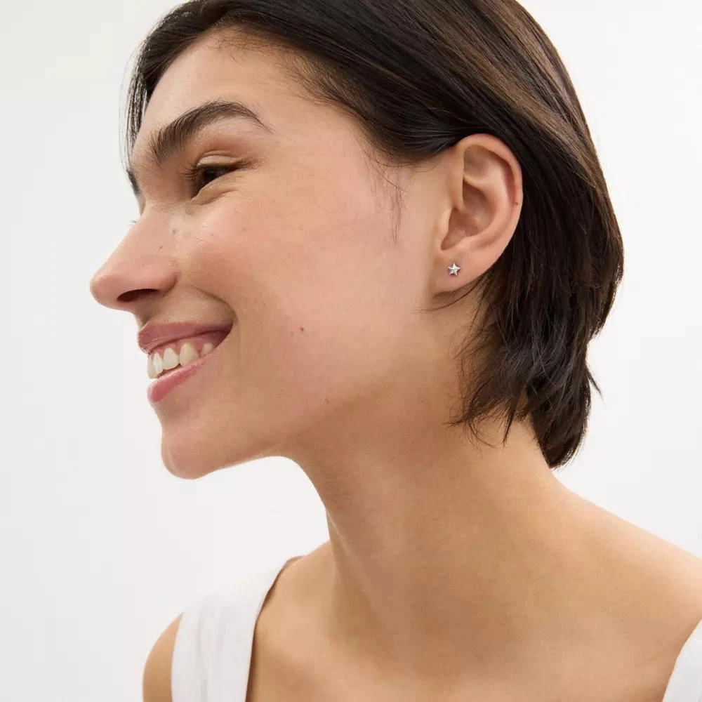 Coach Hearts And Stars Stud Earrings Set 3