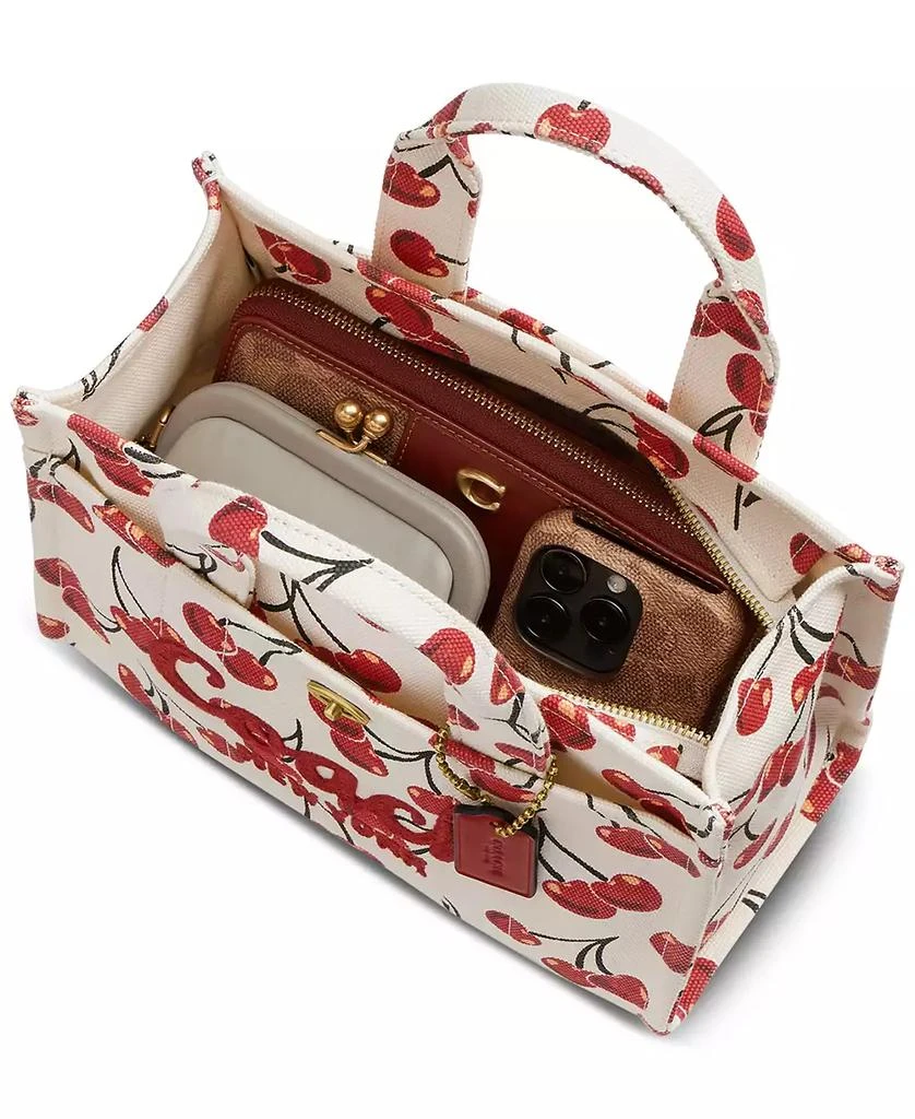 Coach Cherry-Print Canvas 26 Cargo Tote 5