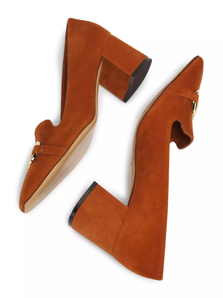 Salvatore Ferragamo Mirelle 60MM Suede Pumps 6