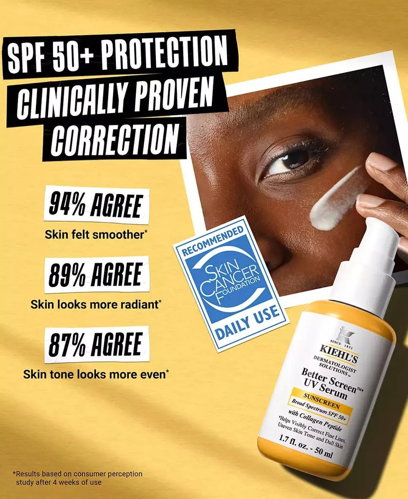 Kiehl's Better Screen UV Serum SPF 50+ With Collagen Peptide 5