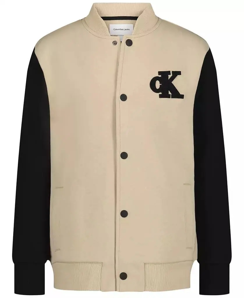 Calvin Klein Boys' 8-20 Fleece College Long-Sleeve Jacket
