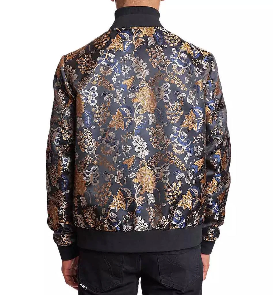 Paisley & Gray Men's Hyde Slim Fit Leaf Print Bomber Jacket 2