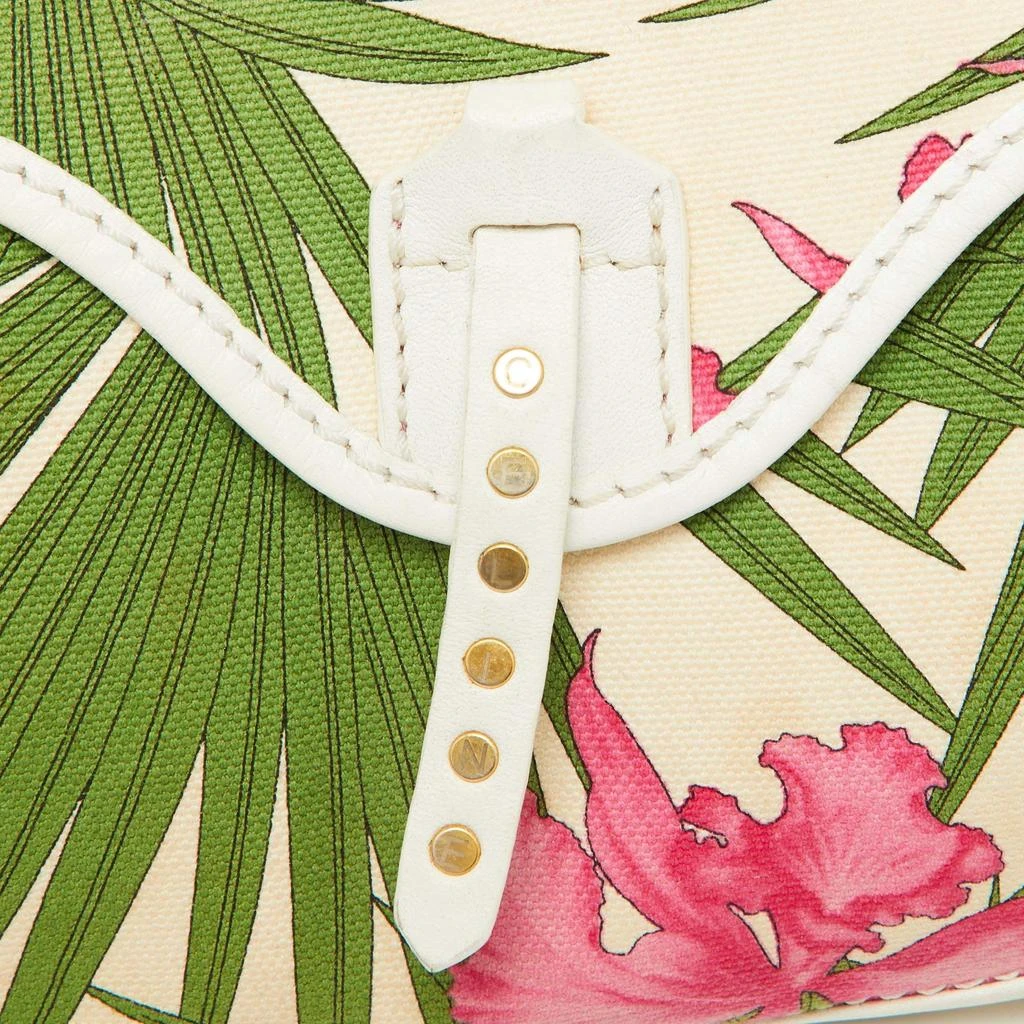 Celine Celine Multicolor Tropical Print Canvas and Leather Shoulder Bag 5