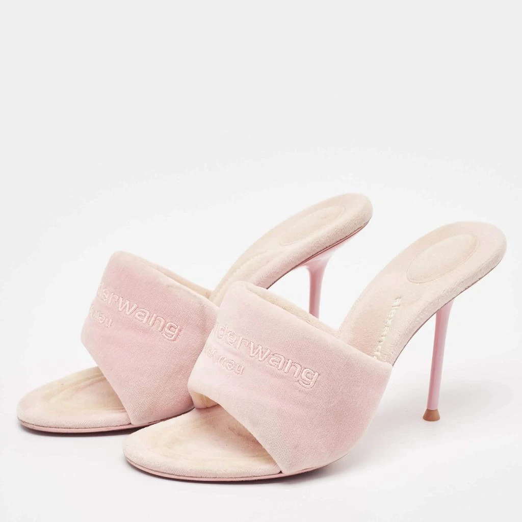 Alexander Wang Alexander Wang Pink Faux Fur Slide Sandals Size 38 2