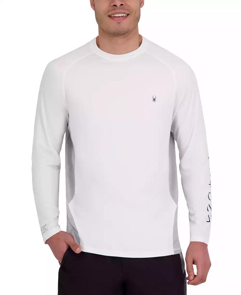 Spyder Men's Mixed Media Long Sleeve Rashguard Swim T-Shirt