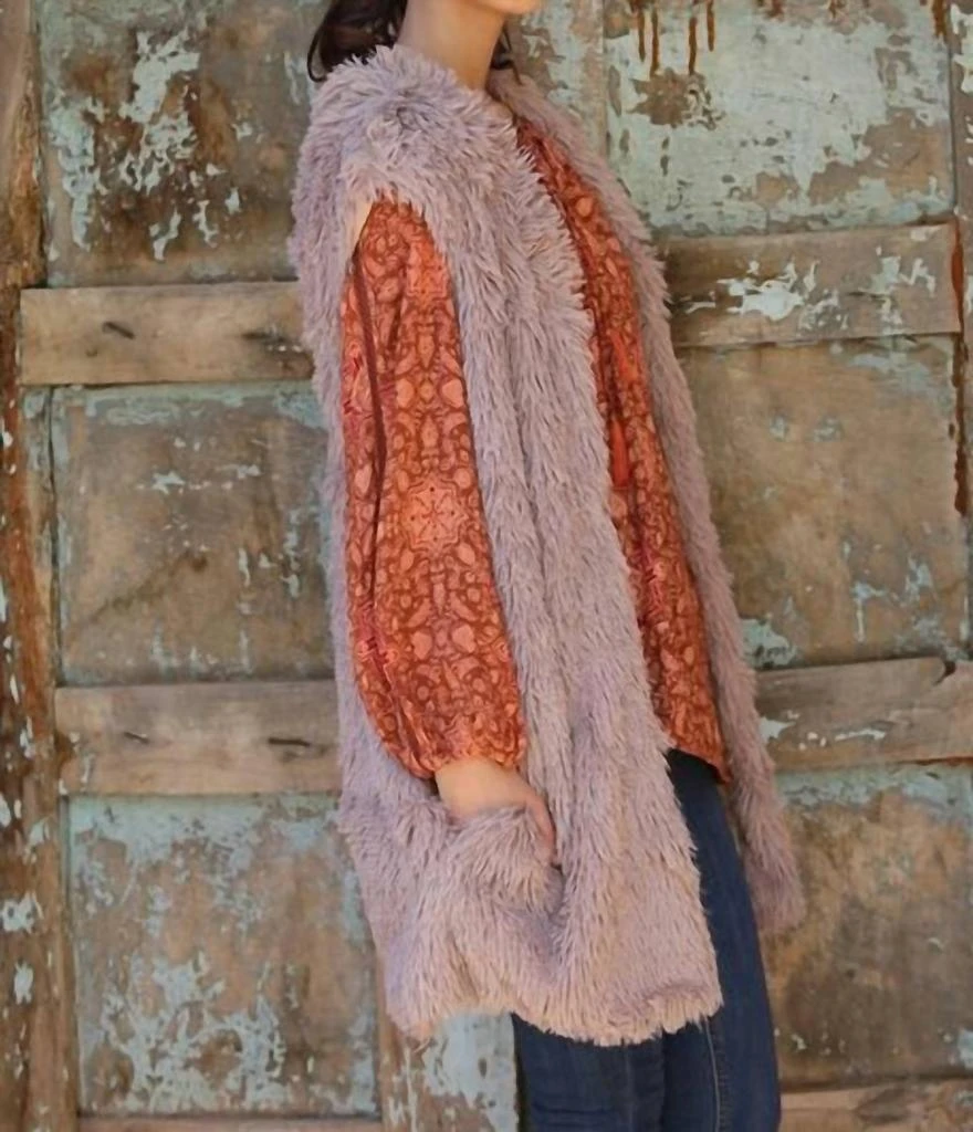 Angie Angie - Carrie Anne Faux Fur Vest 3