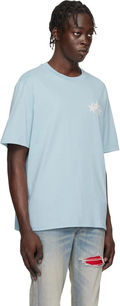 AMIRI Blue Three Star T-shirt 2