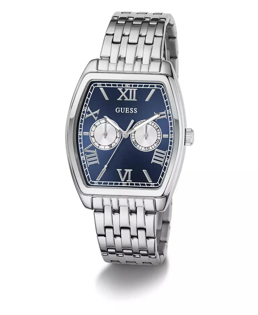 GUESS Men's Silver Tone Multi-function Watch, 38mm 4