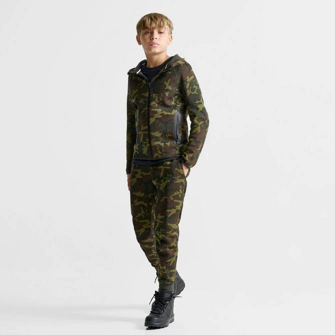 NIKE Boys' Nike Sportswear Tech Fleece Camo Jogger Pants 2