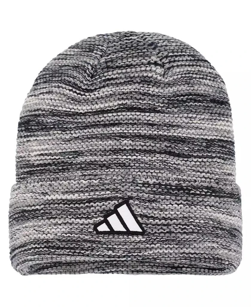 adidas Men's Black, White Washington Capitals Marled Cuffed Knit Hat 2