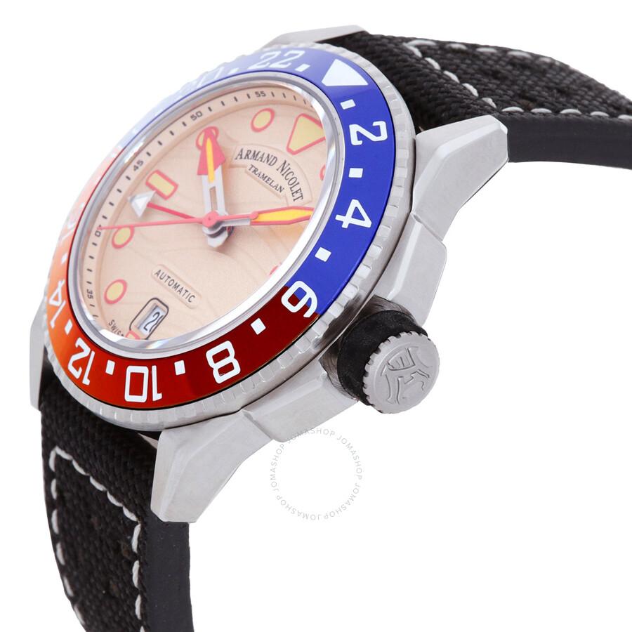 Armand Nicolet JSH GMT Automatic Men's Watch A487RGN-KO-P0640NC8