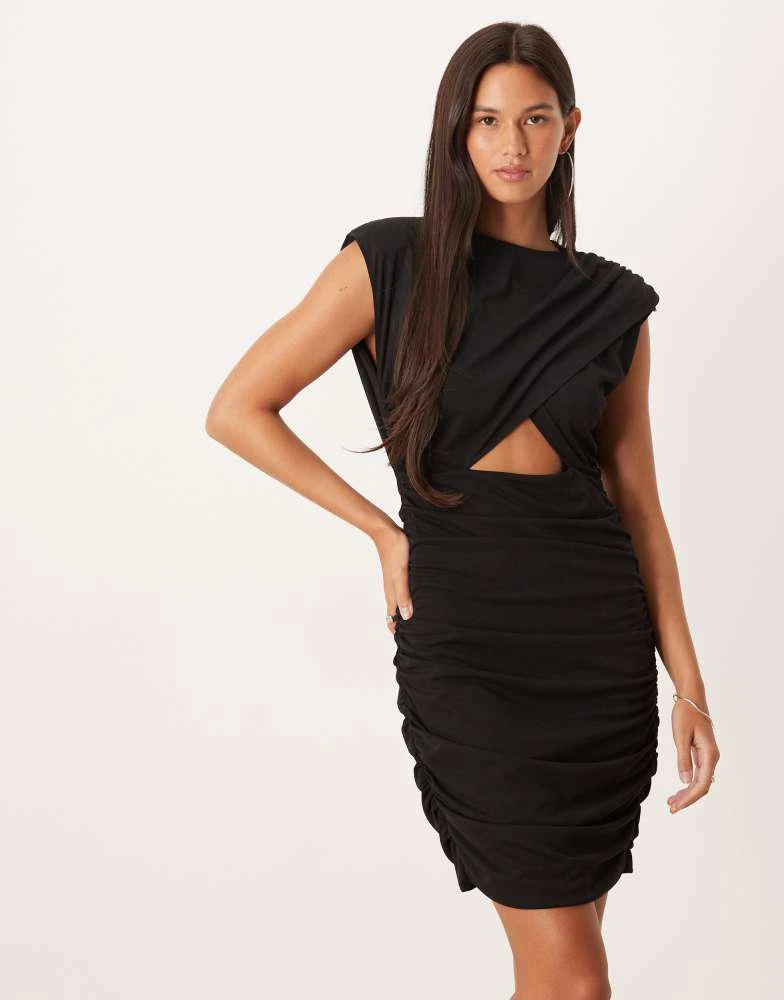 long sleeve midi shirt dress Veronica Beard Loxley Midi Shirtdress | Black