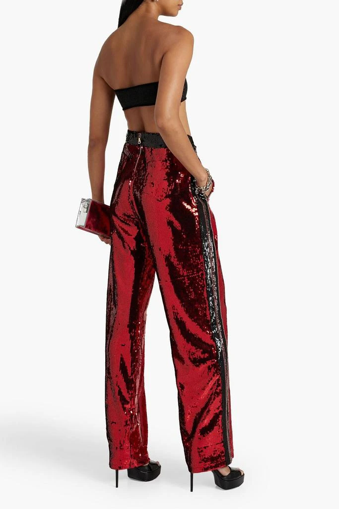 Balmain Embellished tulle wide-leg pants 3