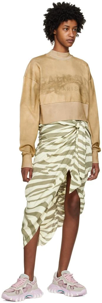 Balmain Off-White 
Pink B-East Sneakers 5