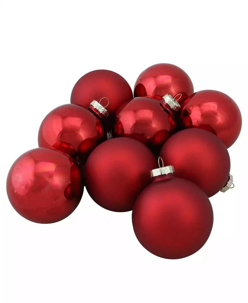 Northlight 9 Count 2-Finish Christmas Ball Ornaments 1