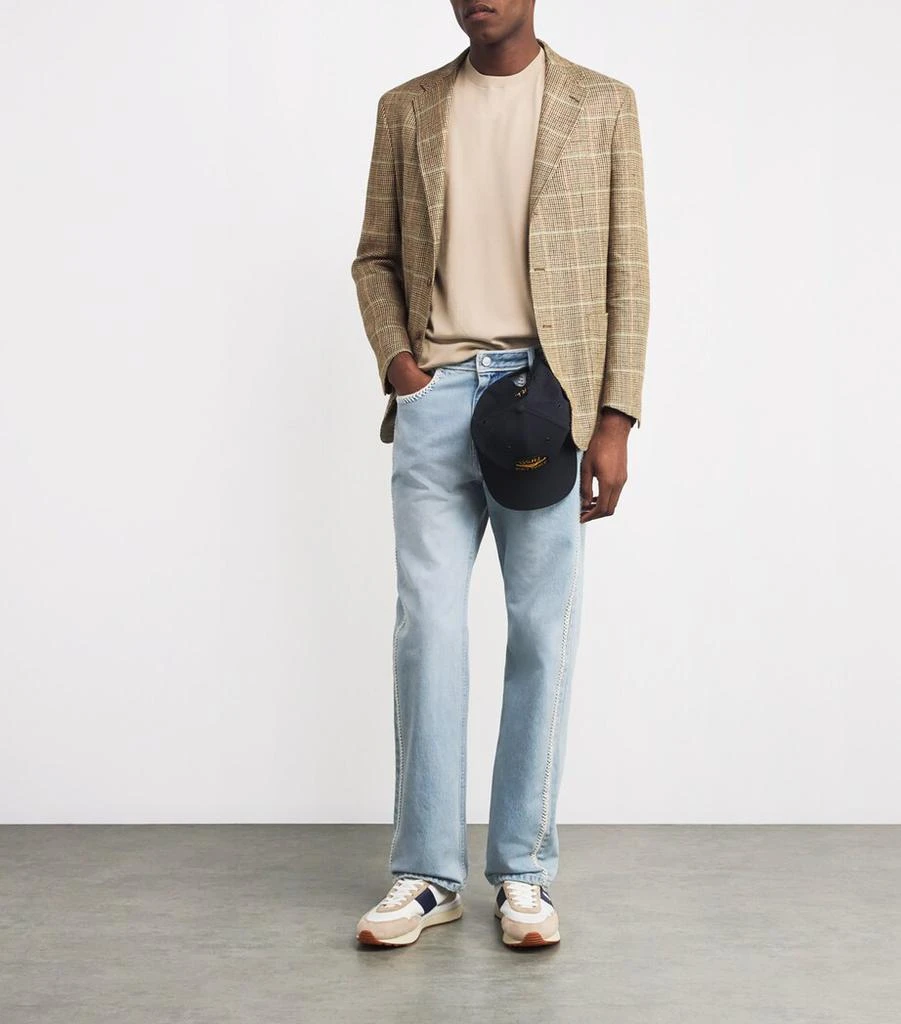 Ralph Lauren Linen-Silk Tick-Weave Blazer 2