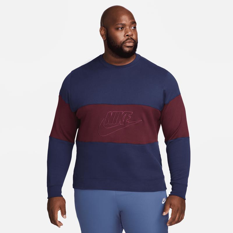 nike colourblock crew neck