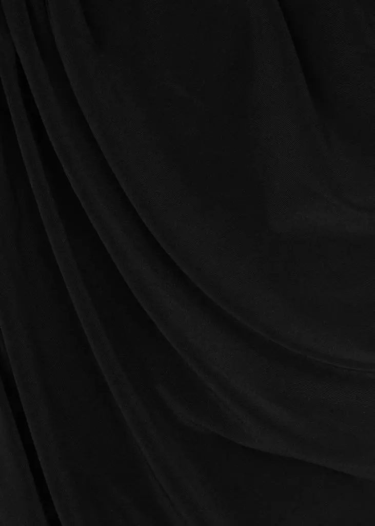 Norma Kamali Diana ruched one-shoulder midi dress 5