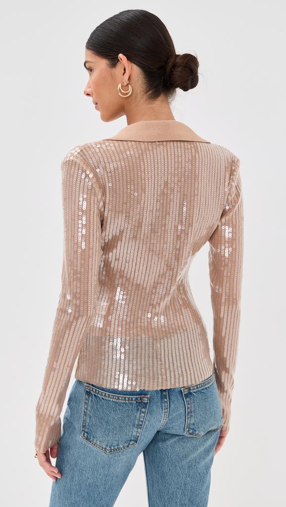 Monse Sequin Mesh Top