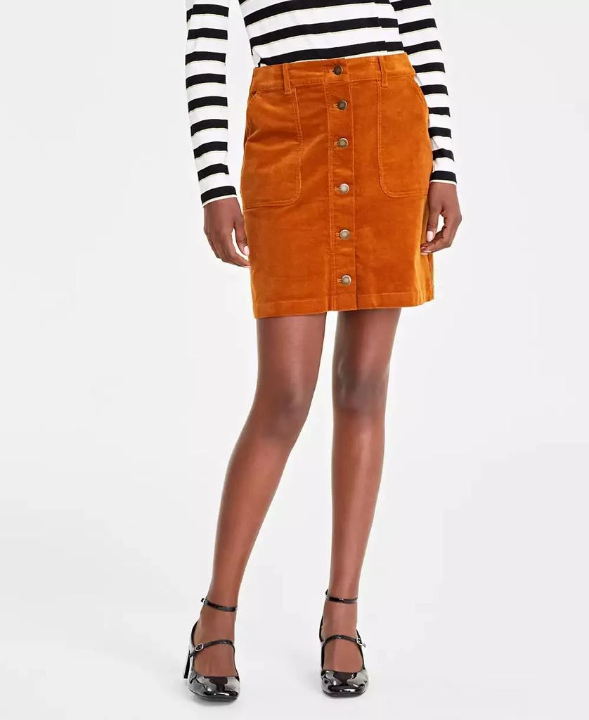 On 34th Women's Corduroy Button Mini Skirt, Created for Macy's 3