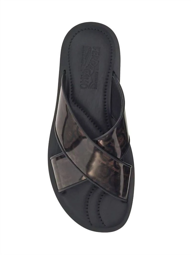 Salvatore Ferragamo Men
s Sion Criss-Cross Sandals In Caraway 3