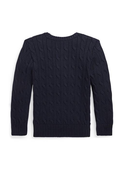 Ralph Lauren Lauren Childrenswear Boys 2 7 Cable Knit Cotton Sweater